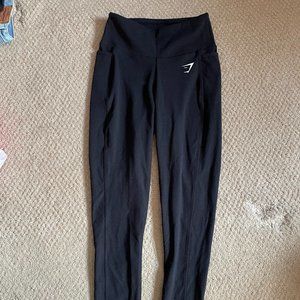 Gymshark| Side Pocket Black Leggings-small